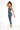 Capri legging blue side view - JUV Activewear