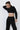 Cozy cropped sweatshirt black -JUV Activewear