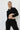Cozy cropped sweatshirt black -JUV Activewear