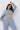 Cozy cropped sweatshirt blue gray - JUV Activewear