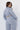 Cozy cropped sweatshirt blue gray back view- JUV Activewear