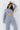 Cozy cropped sweatshirt blue gray - JUV Activewear