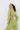 Cozy cropped sweatshirt green back view - JUV Activewear