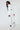 Cozy cropped sweatshirt white back view -JUV Activewear