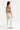 Croft one shoulder bra cream back view - JUV