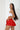 Honey skirt red side view in model- JUV