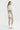 Jersey Cropped Shirt white in model back view- JUV 