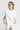 Jersey Oversized Shirt white in model front view -JUV 
