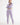 Rainbow legging purple front view in model - JUV