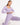 Rainbow legging purple front view in model - JUV