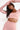 Rainbow long sleeve bra pink  front view in model - JUV