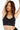 Tighty bra black in model front view close up - JUV