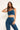 Unicorn legging blue in model front view- JUV Activewear